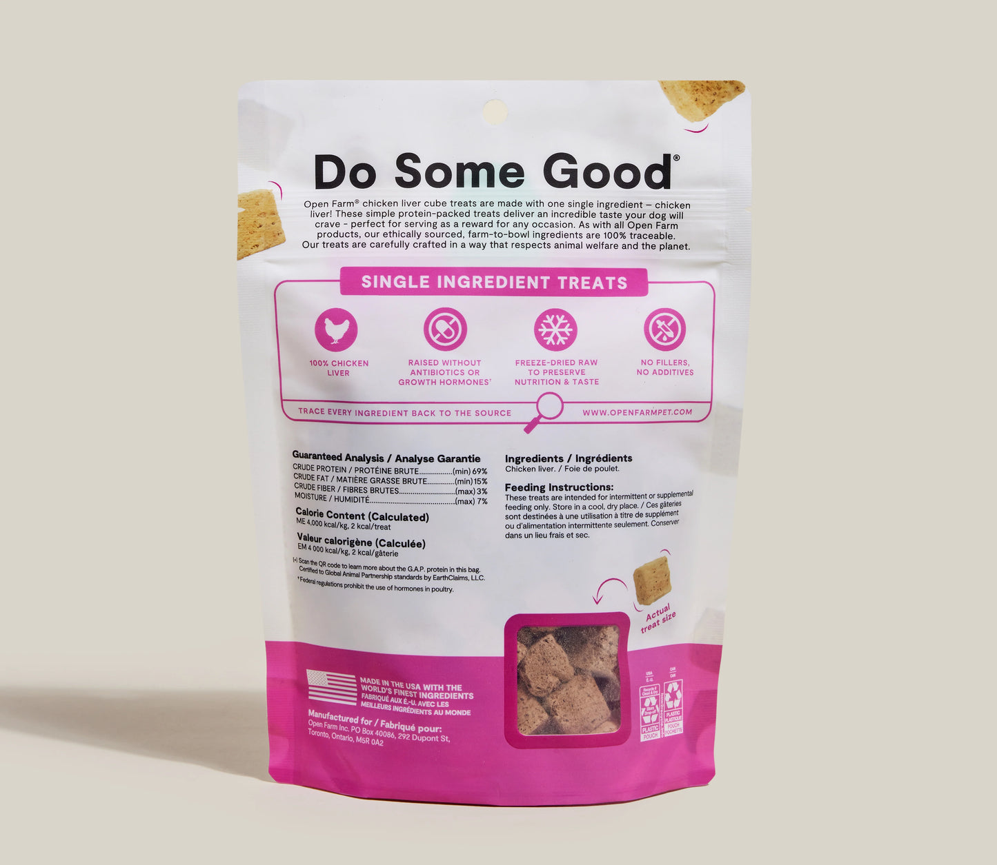 Open Farm Freeze Dried Raw Chicken Liver Treat