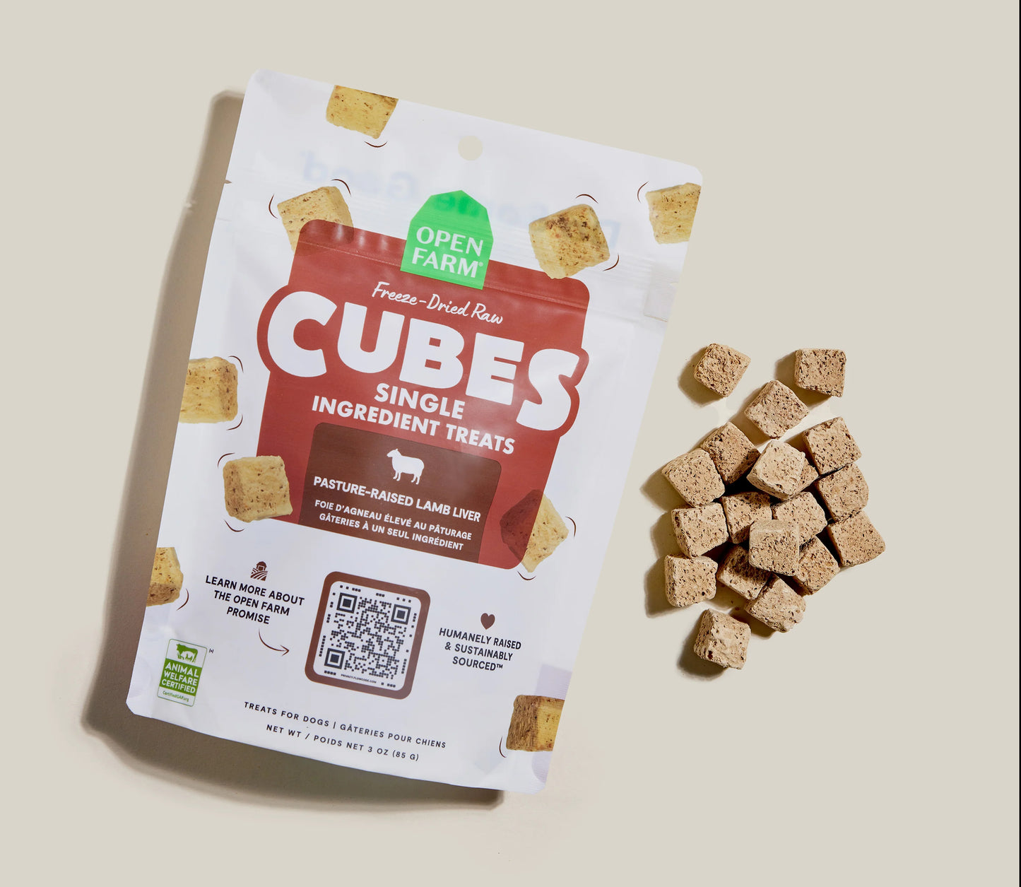 Open Farm Freeze Dried Raw Lamb Liver Treat