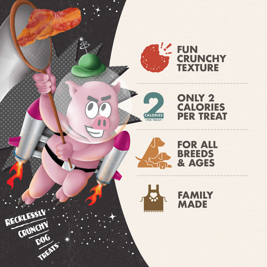 Crunchy Os Bacon Blasters Flavor Dog Treats