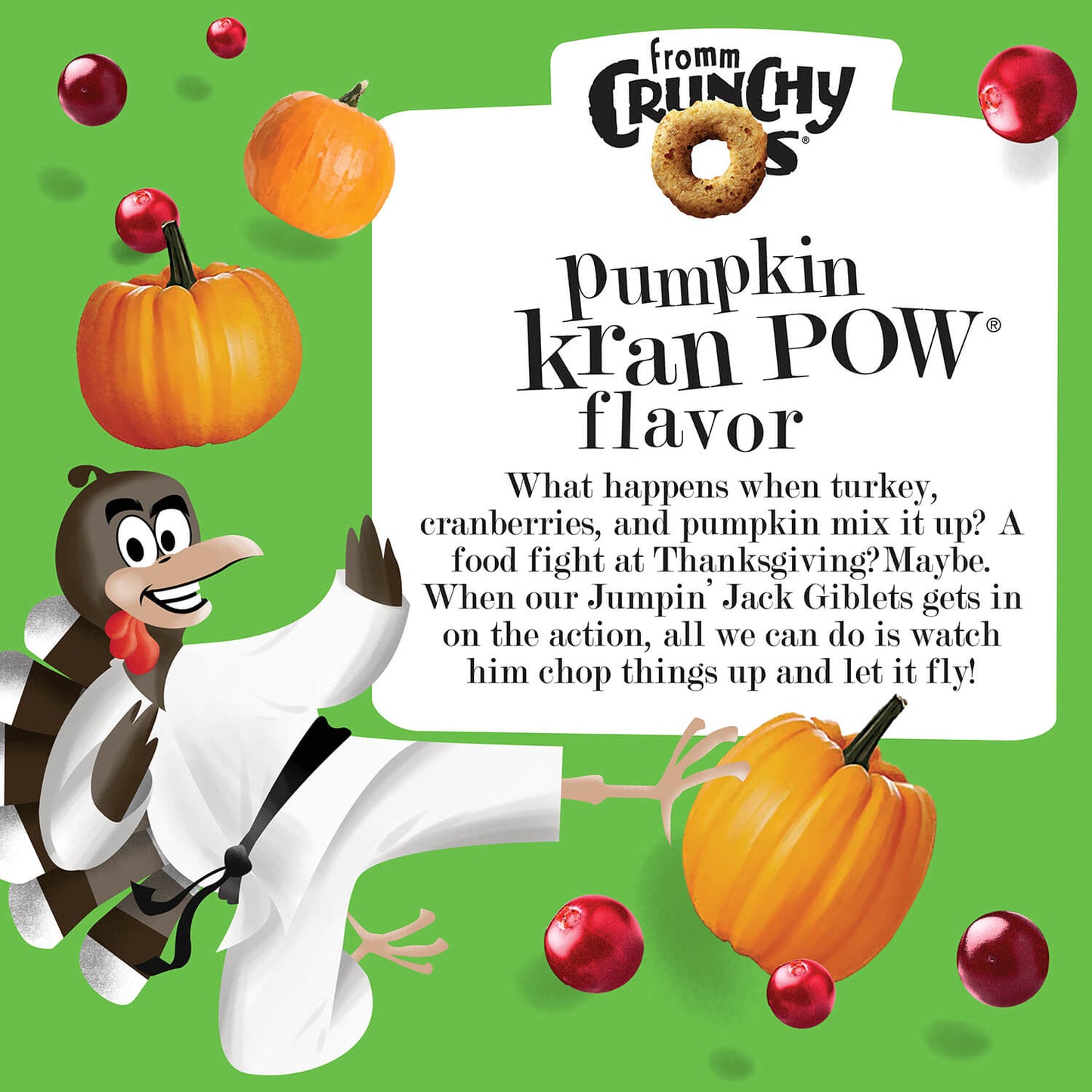 Crunchy Os Pumpkin Kran POW Flavor Dog Treats