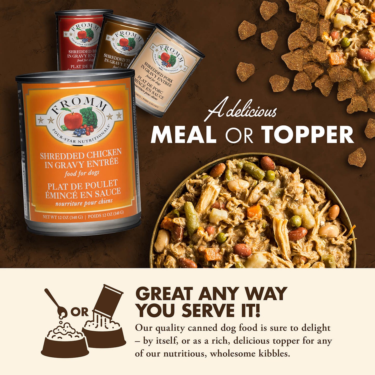 Fromm Shredded Chicken in Gravy Entrée Dog Food