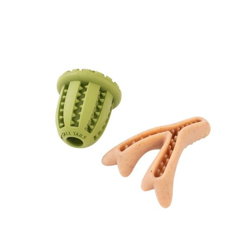 Tall Tails Dog Toy Enrichment Antler/Pinecone 2 Pack